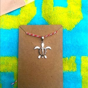 Sterling Silver Sea Turtle Pendant